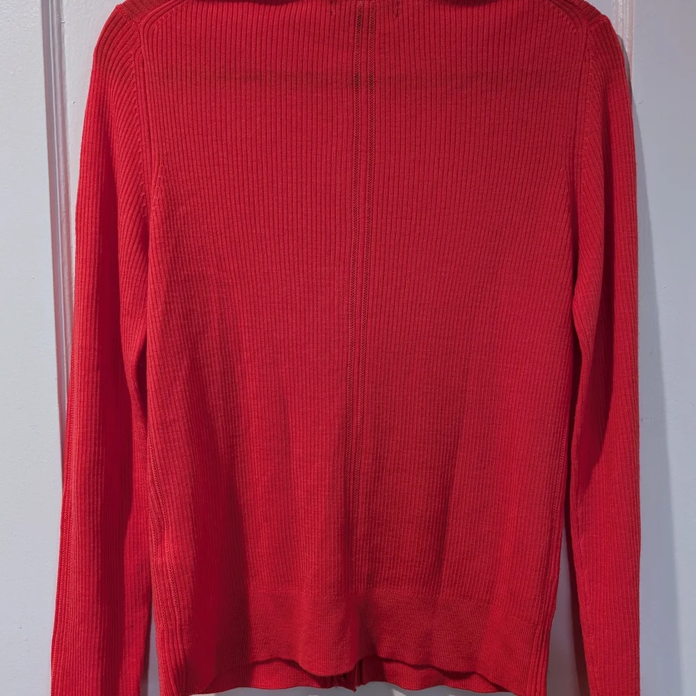 Beautiful Banana Republic 100% Merino Ribbed Pointelle Cardigan - Like New! - Picture 2 of 6